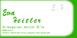 eva heitler business card